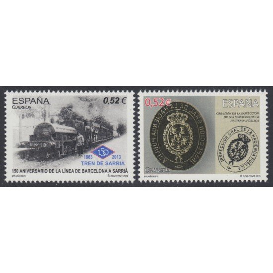 España Spain 4800/01 2013 Efemérides MNH España Spain 4800/01 2013 Efemérides MNH