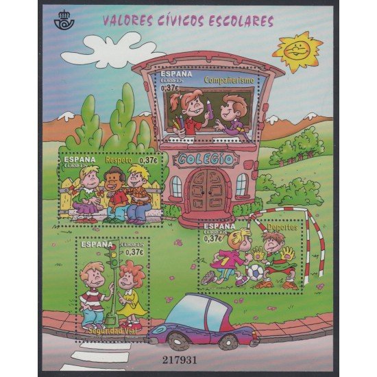 España Spain 4814 Año 2013 Valores Cívicos HB MNH España Spain 4814 Año 2013 Valores Cívicos HB MNH
