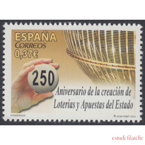 España Spain 4821 2013 Lotería MNH