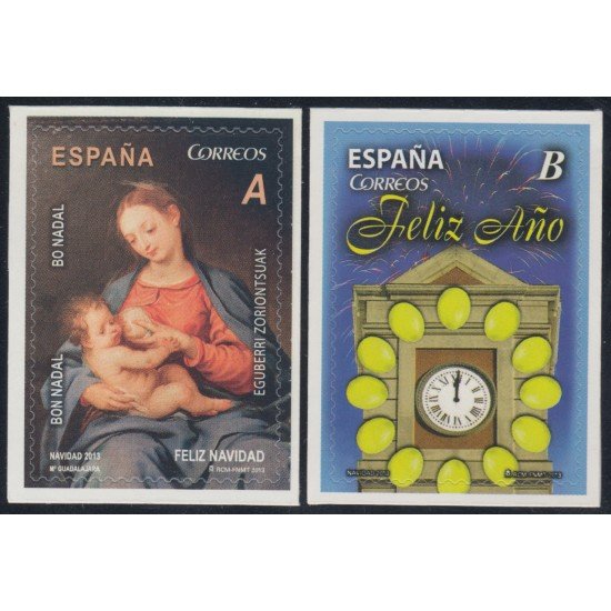 España Spain 4830/31 2013 Navidad Noel MNH Tarifa A Tarifa B España Spain 4830/31 2013 Navidad Noel MNH Tarifa A Tarifa B