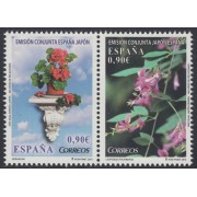 España Spain 4835/36 2013 Emisión Conjunta España-Japón Flora Flower MNH