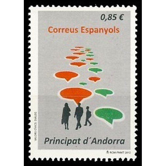 Andorra Española 398 2012 Valores Cívicos MNH Andorra Española 398 2012 Valores Cívicos MNH
