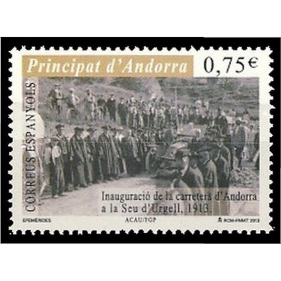 Andorra Española 402 2013 Vía Andorra a Seo Urgell MNH Andorra Española 402 2013 Vía Andorra a Seo Urgell MNH