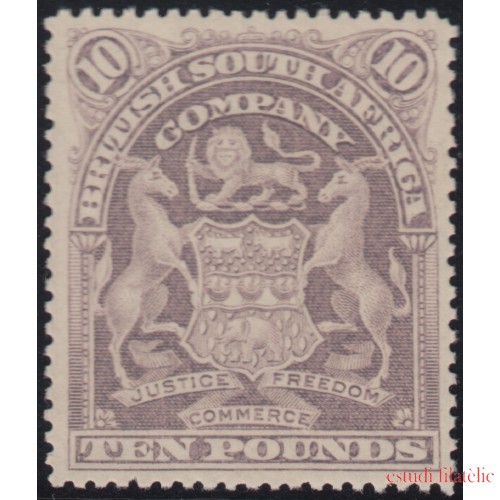 Africa del Sur Compañía South Africa Company Rhodesia Nº 73 1898 - 1908 Coat of arms