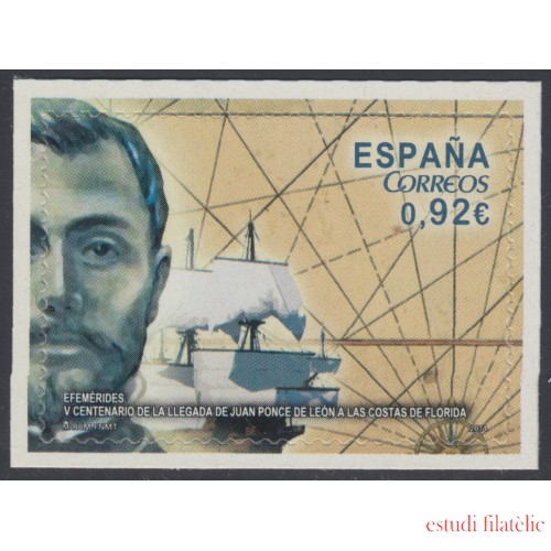 España Spain 4848 2014 V Cent. de la llegada de Ponce de León a Florida MNH