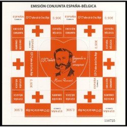 España Spain 4828 2013 Cruz Roja Red Cross Emisión conjuta Bélgica MP MNH España Spain 4828 2013 Cruz Roja Red Cross Emisión conjuta Bélgica MP MNH