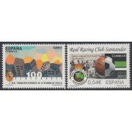 España Spain 4853/54 2014 Cent. Fundación Patronato de Sevilla Fútbol Football Santander  MNH