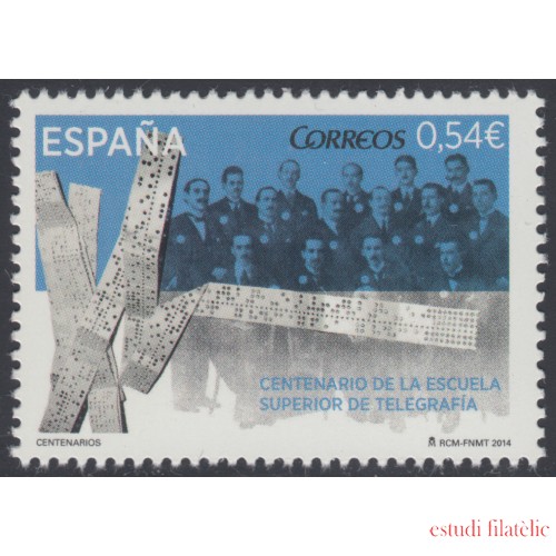 España Spain 4866 2014 Centenario de la Escuela Superior de Telegrafía MNH