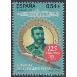 España Spain 4870 2014 125 Aniversario de la botadura del submarino Peral MNH