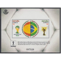 España Spain 4890 2014 Copa Mundial de la FIFA Brasil 2014 MNH