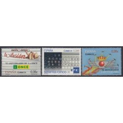 España Spain 4895/97 2014 75 Aniversario ONCE EFE Ejército Aire Avion MNH