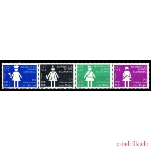 Guinea Ecuatorial 443/46 2011 Día Internacional de la Mujer MNH