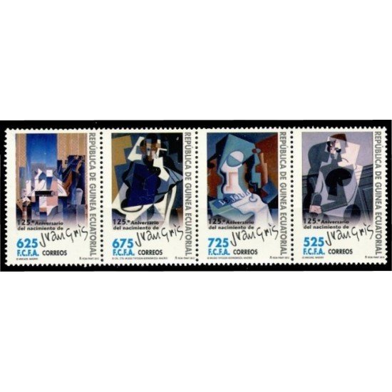 Guinea Ecuatorial 458/61 2012 125º Aniversario del nacimiento de Juan Gris MNH Guinea Ecuatorial 458/61 2012 125º Aniversario del nacimiento de Juan Gris MNH