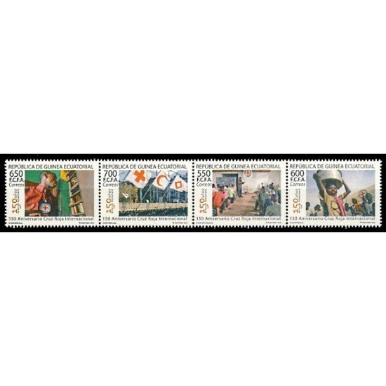 Guinea Ecuatorial 474/77 2013 150 Aniversario de la Cruz Roja MNH Guinea Ecuatorial 474/77 2013 150 Aniversario de la Cruz Roja MNH