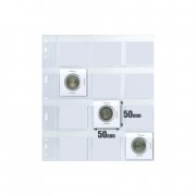 Hojas Monedas Safi 4 anillas 12 departamentos para cartones 012612