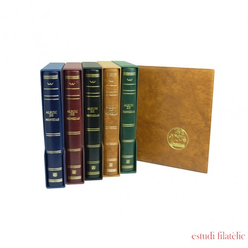 Tapas Monedas 270X320 color marrón 4 anillas SAFI castellano 013204