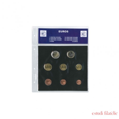 Hoja Euros España 10 (2x12) Monedas CT SAFI catalán 01421012C
