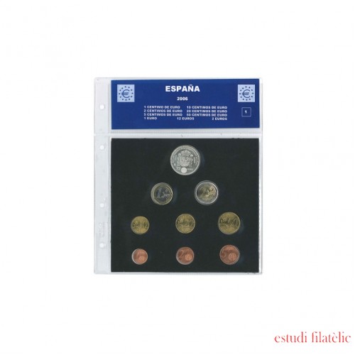 Hoja Euros España 8 Monedas CT SAFI catalán 014208C