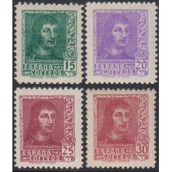 España Spain 841/44 1938 Fernando El Católico MNH