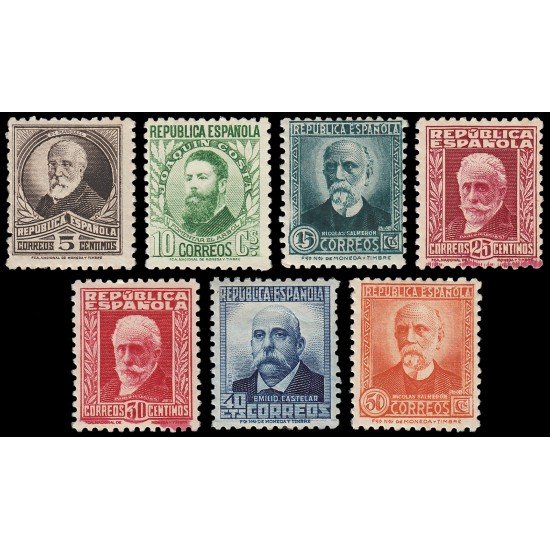 España Spain 655/61 1931-32 Personajes MNH España Spain 655/61 1931-32 Personajes MNH