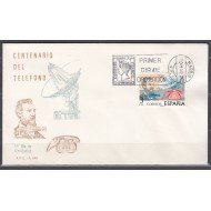 España Spain 2311 1976 Centenario del Teléfono SPD Sobre Primer Día
