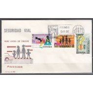 España Spain 2312/14 1976 Seguridad vial SPD Sobre Primer Día