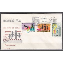 España Spain 2312/14 1976 Seguridad vial SPD Sobre Primer Día España Spain 2312/14 1976 Seguridad vial SPD Sobre Primer Día