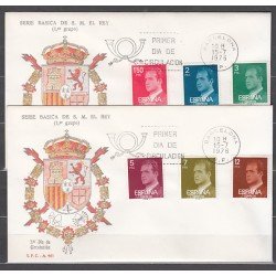 España Spain 2344/49 1976 II Centenario Juan Carlos SPD Sobre Primer Día España Spain 2344/49 1976 II Centenario Juan Carlos SPD Sobre Primer Día