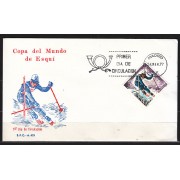 España Spain 2408 1977 Copa del Mundo de Esquí SPD Sobre Primer Día