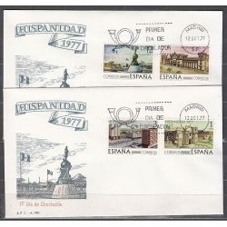 España Spain 2439/42 1977 Hispanidad Guatemala SPD Sobre Primer Día España Spain 2439/42 1977 Hispanidad Guatemala SPD Sobre Primer Día