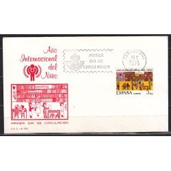 España Spain 2519 1979 Año Internacional del Niño SPD Sobre Primer Día España Spain 2519 1979 Año Internacional del Niño SPD Sobre Primer Día