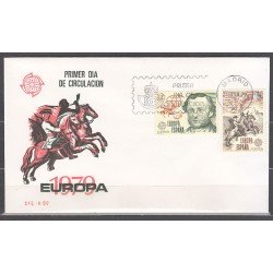 España Spain 2520/21 1979 Europa Cept SPD Sobre Primer Día España Spain 2520/21 1979 Europa Cept SPD Sobre Primer Día