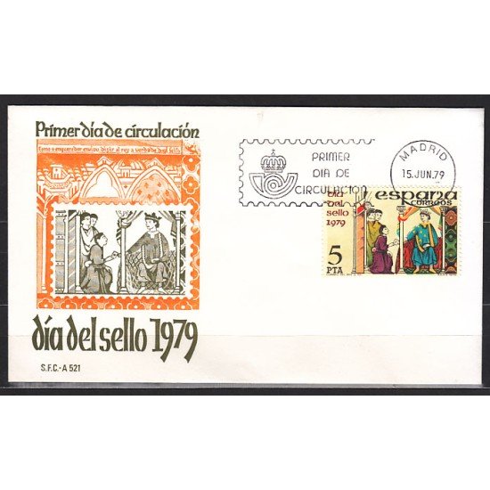 España Spain 2526 1979 Día del Sello SPD Sobre Primer Día