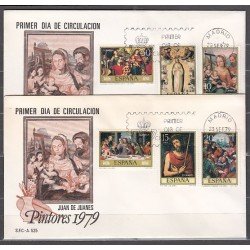 España Spain 2537/42 1979 Día del Sello Juan de Juanes IV Centenario de su muerte SPD Sobre Primer Día España Spain 2537/42 1979 Día del Sello Juan de Juanes IV Centenario de su muerte SPD Sobre Primer Día