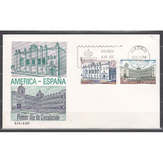 España Spain 2544/45 1979 América España SPD Sobre Primer Día España Spain 2544/45 1979 América España SPD Sobre Primer Día