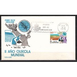 España Spain 2557 1979 II Año Oleíco Internacional SPD Sobre Primer Día España Spain 2557 1979 II Año Oleíco Internacional SPD Sobre Primer Día