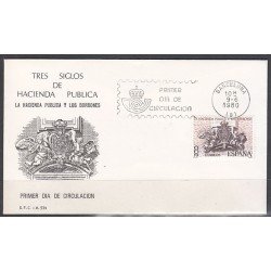 España Spain 2573 1980 La Hacienda pública y los Borbones SPD Sobre Primer Día España Spain 2573 1980 La Hacienda pública y los Borbones SPD Sobre Primer Día