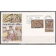 España Spain 2593/94 1980 Navidad SPD Sobre Primer Día