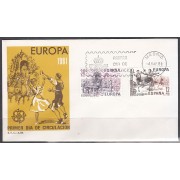 España Spain 2615/16 1981 Europa Cept SPD Sobre Primer Día