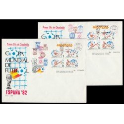 España Spain 2664/65 1982 Copa Mundial de Fútbol SPD Sobre Primer Día