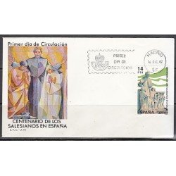 España Spain 2684 1982 Centenario de la llegada a España de los Padres Salesianos Salesianos SPD Sobre Primer Día