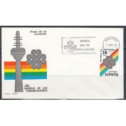 España Spain 2709 1983 Año mundial de las Comunicaciones SPD Sobre Primer Día