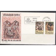 España Spain 2729/30 1983 Navidad SPD Sobre Primer Día