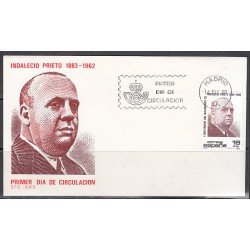 España Spain 2731 1983 Centenario del nacimiento de Indalecio Prieto SPD Sobre Primer Día