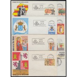 España Spain 2735/42 1984 Estatutos de Autonomía SPD Sobre Primer Día