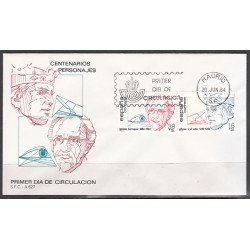 España Spain 2759/60 1984 Centenarios SPD Sobre Primer Día