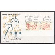 España Spain 2788/89 1985 Europa Cept SPD Sobre Primer Día