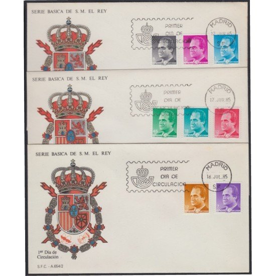 España Spain 2794/01 1985 SM Don Juan Carlos SPD Sobre Primer Día España Spain 2794/01 1985 SM Don Juan Carlos SPD Sobre Primer Día
