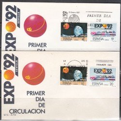 España Spain 2875/76 1987 Exposición Universal de Sevilla 92 SPD Sobre Primer Día España Spain 2875/76 1987 Exposición Universal de Sevilla 92 SPD Sobre Primer Día