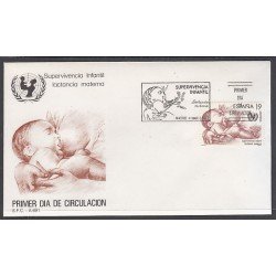 España Spain 2886 1987 Supervivencia infantil SPD Sobre Primer Día España Spain 2886 1987 Supervivencia infantil SPD Sobre Primer Día